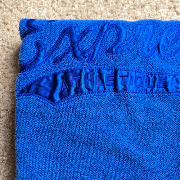 Express Athlétique Women's Medium Royal Blue Crewneck Sweatshirt Boxy - Picture 5 of 5